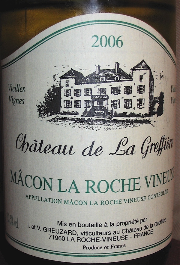 Greffiere Macon La Roche Vineuse 2006