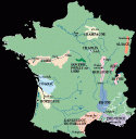 French Wine map