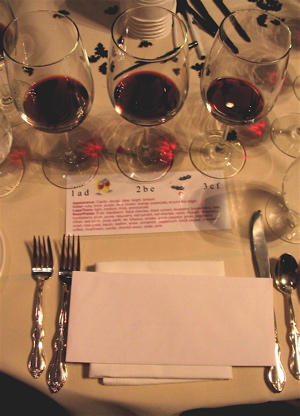 Winebat table setting